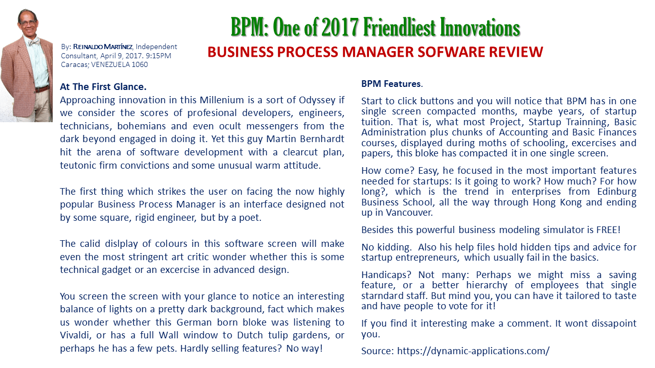 BPM Review - Reinaldo Martinez