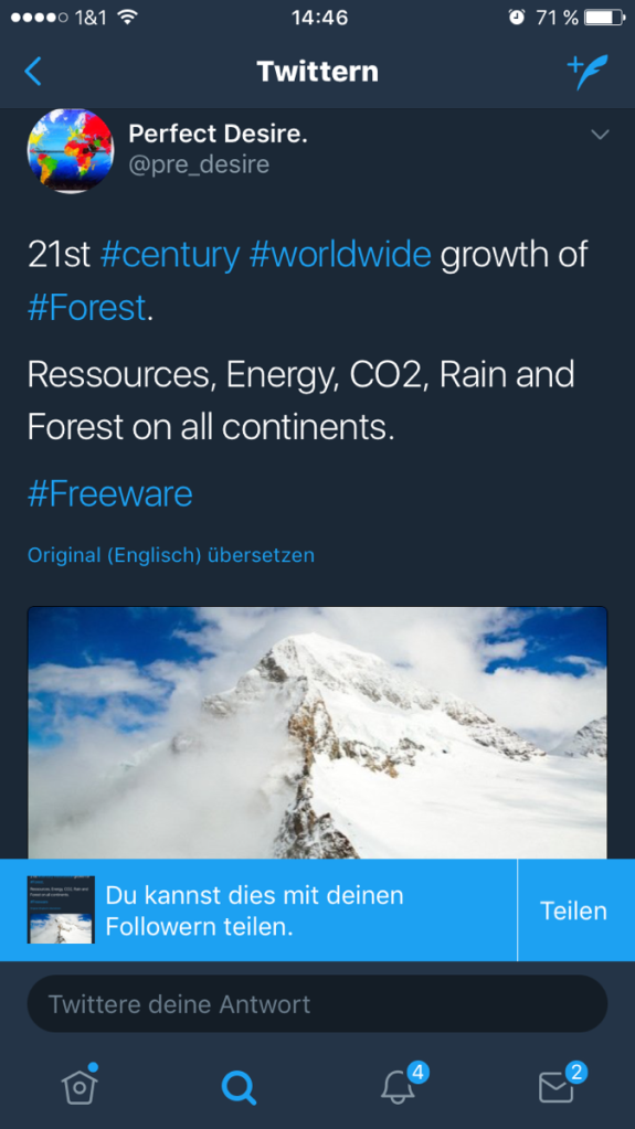 21st century worldwide growth of forest