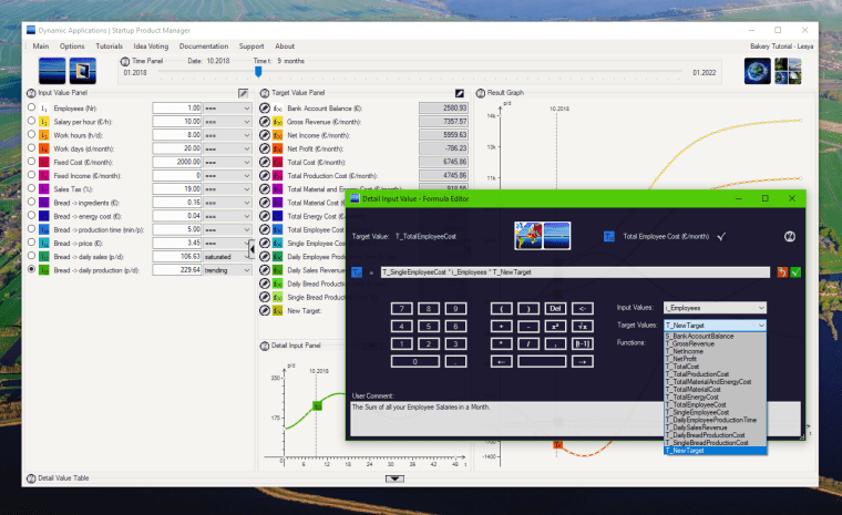 Perfect Desire v3.12, showing the Target Value Formula editor.