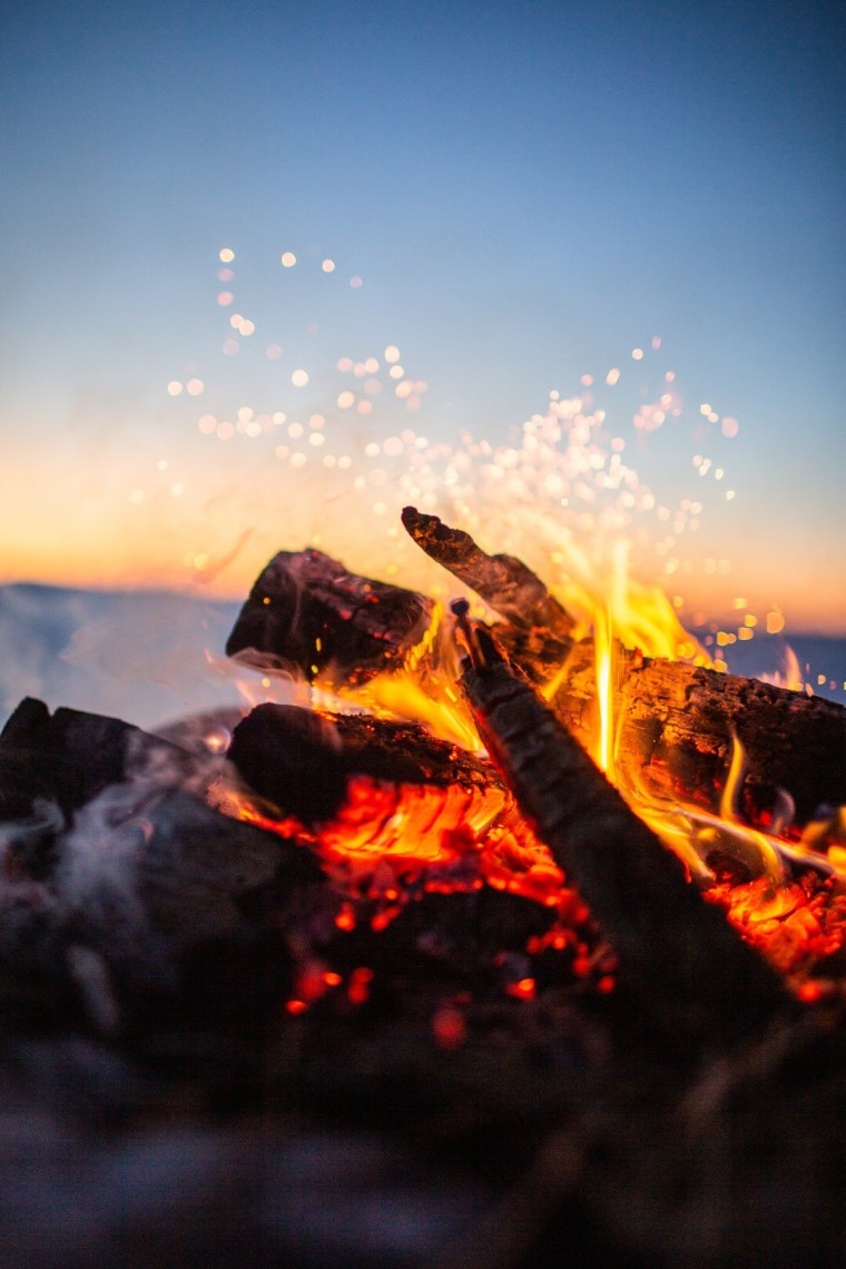 beautiful Campfire - beautiful balance in Nature