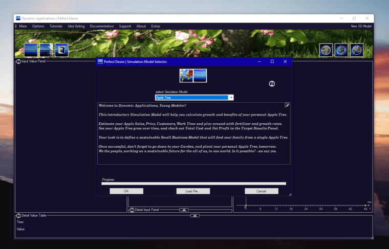 Dynamic Applications v5.12 - Simulation Model Selector