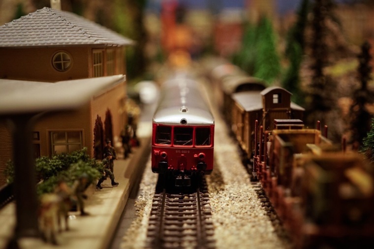 electrical-train-miniature-town
