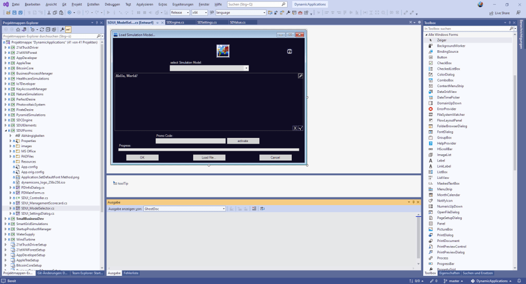 Visual Studio 2022 - Arbeitsumgebung